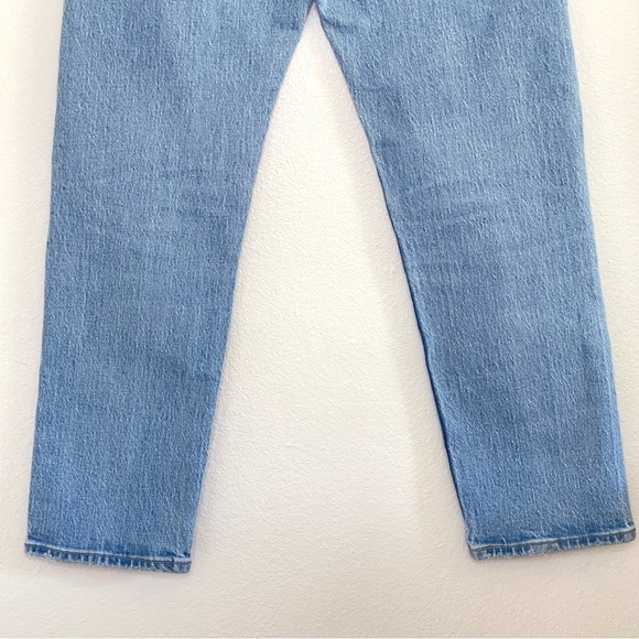 Res Ipsa Custom Levi’s Jeans Wedgie Straight Ankle High Waist Tango Light 25 - Picture 5 of 16